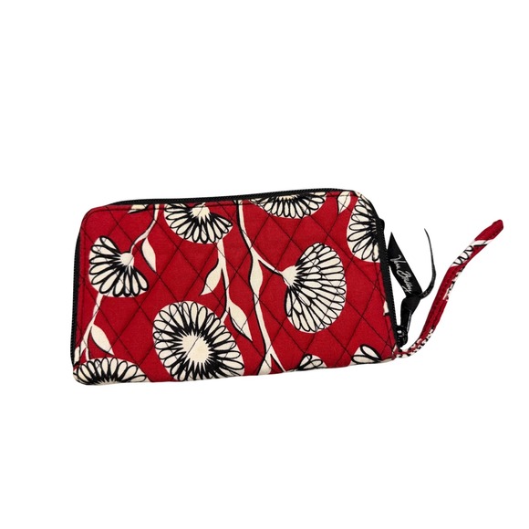 Vera Bradley Deco Daisy Zip Around Wallet Wristlet -Retired - Excellent - Picture 2 of 3